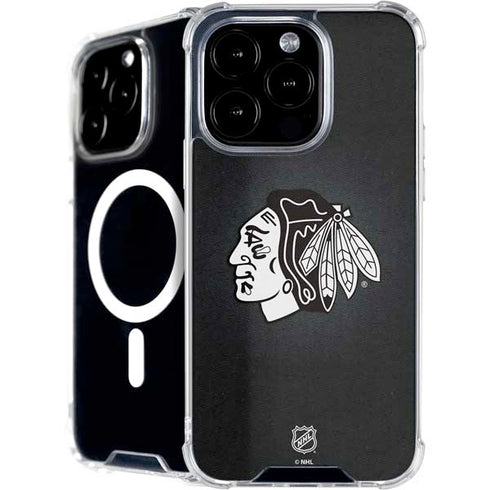 NHL Chicago Blackhawks Black Background iPhone 16 Pro MagSafe Case